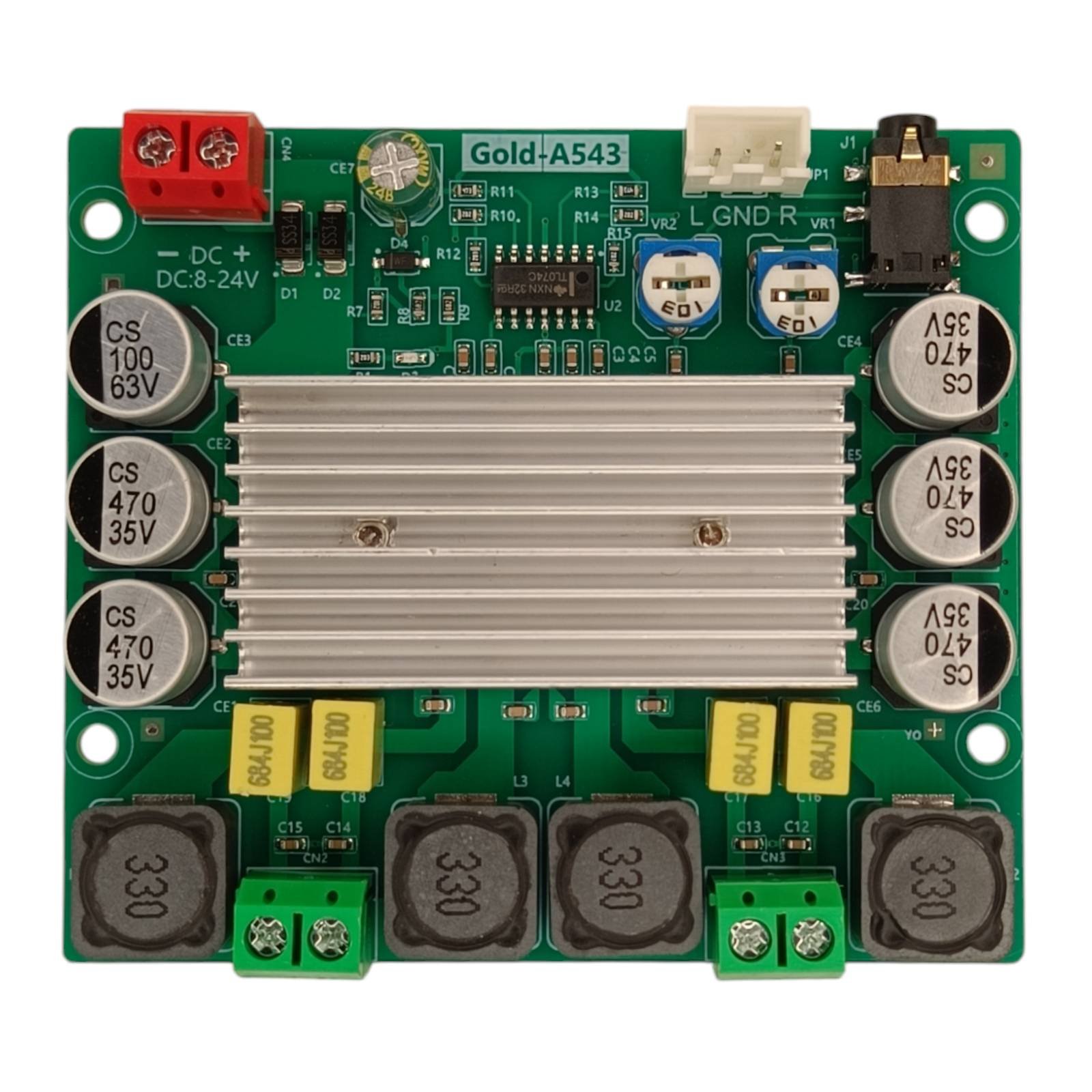 Gold A543 TPA3116D2 Two Channel Stereo High Power Digital Audio Power Amplifier Board