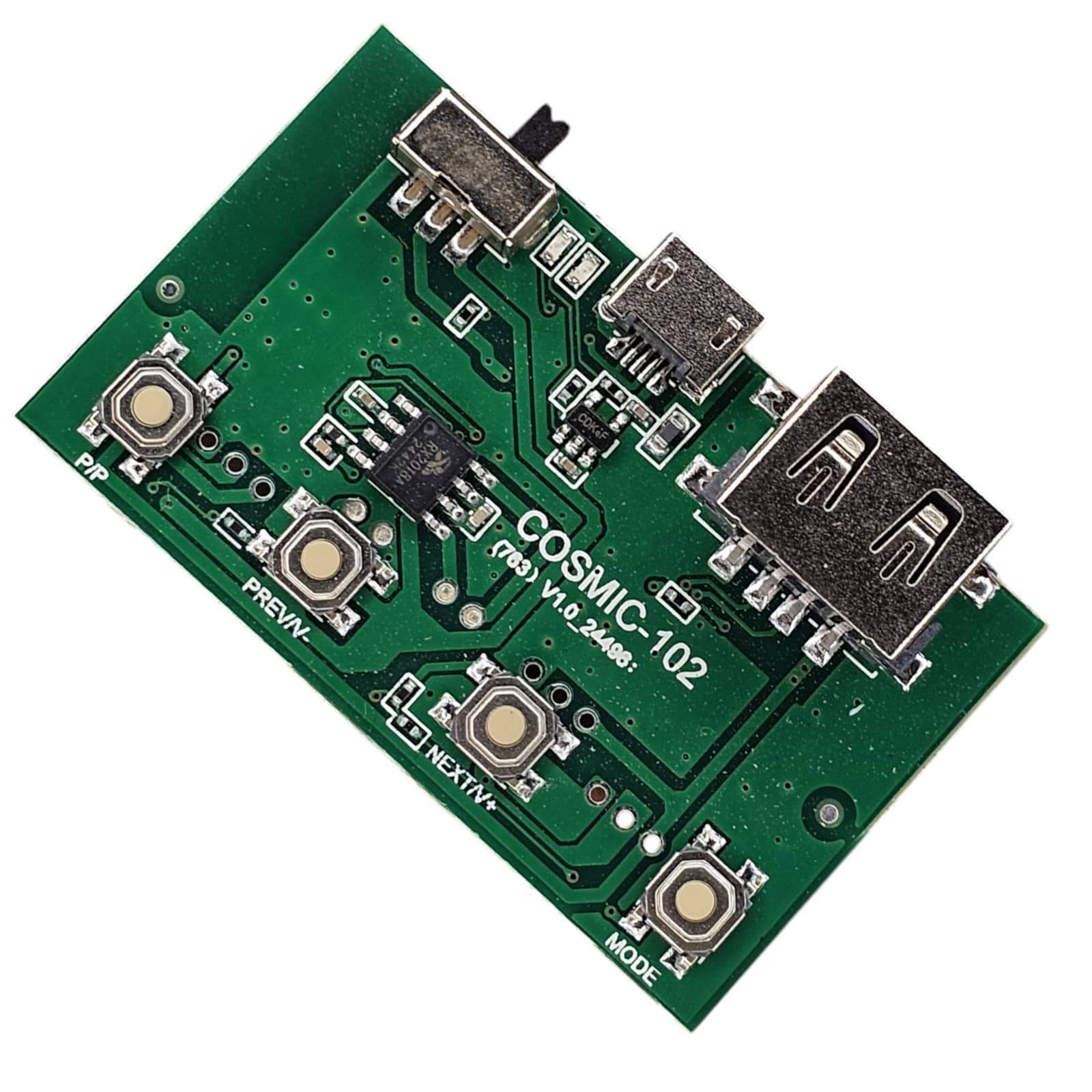 COSMIC 102 5V Bluetooth Kit Wireless HI-FI Stereo Amplifier Board 2x5W Dual Channel Audio Module with USB, TF, AUX & FM