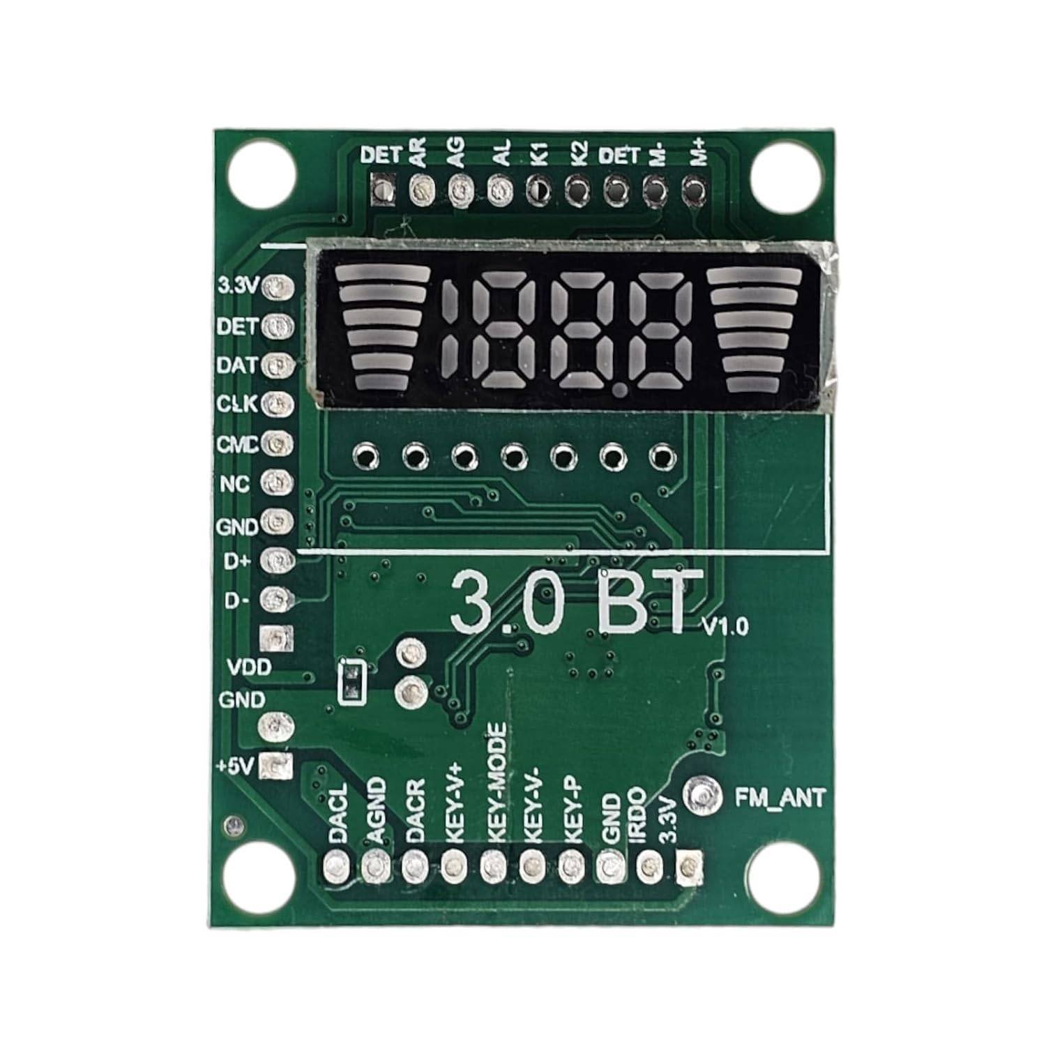 5V Bluetooth 3.0 Audio Decoder Module with Display – DIY Home Theater & Wireless Stereo Kit