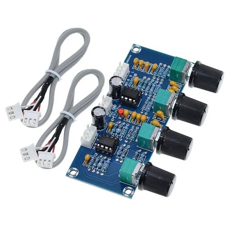 XH-A901 NE5532 Preamplifier Tone Board | Bass, Mid, Treble & Volume Control (DC 12V-24V)