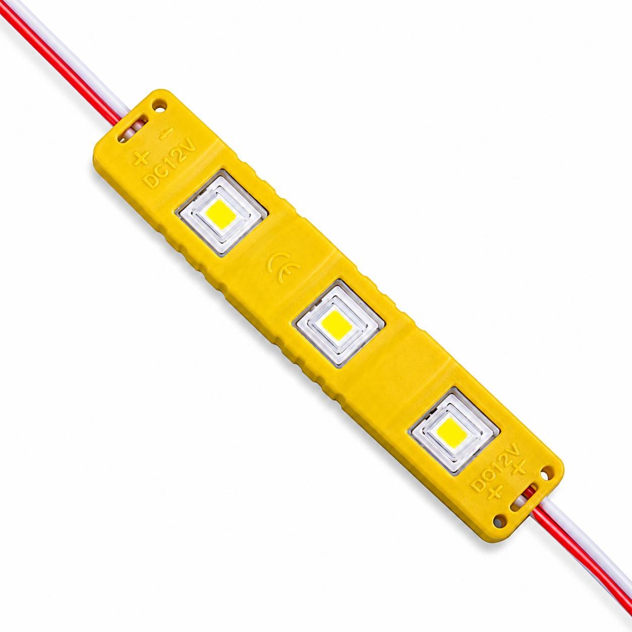 BulkyBaba 12V 3W Yellow LED Module - Waterproof High-Intensity Decorative Light