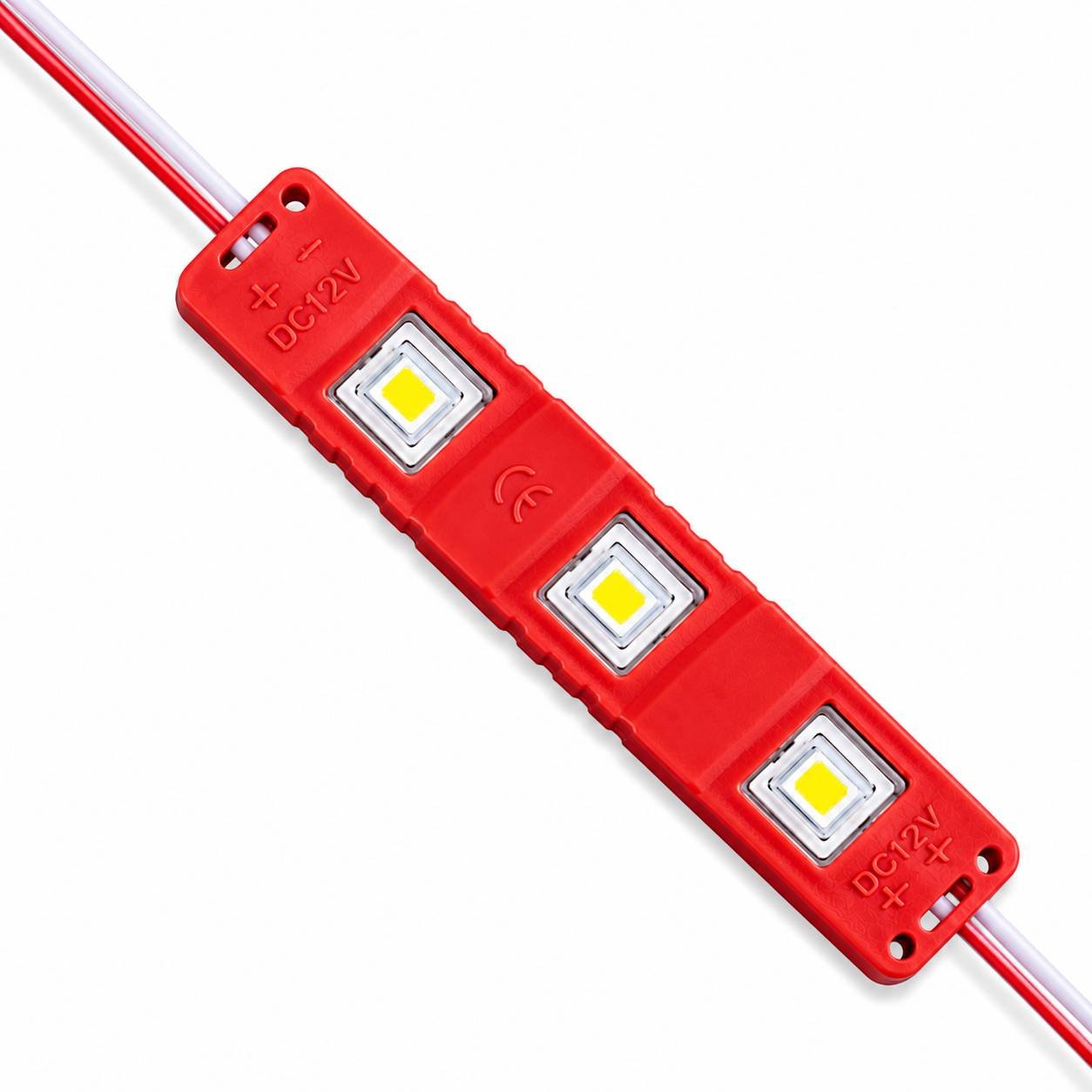 BulkyBaba 12V 3W Red LED Module - Waterproof High-Intensity Decorative Light