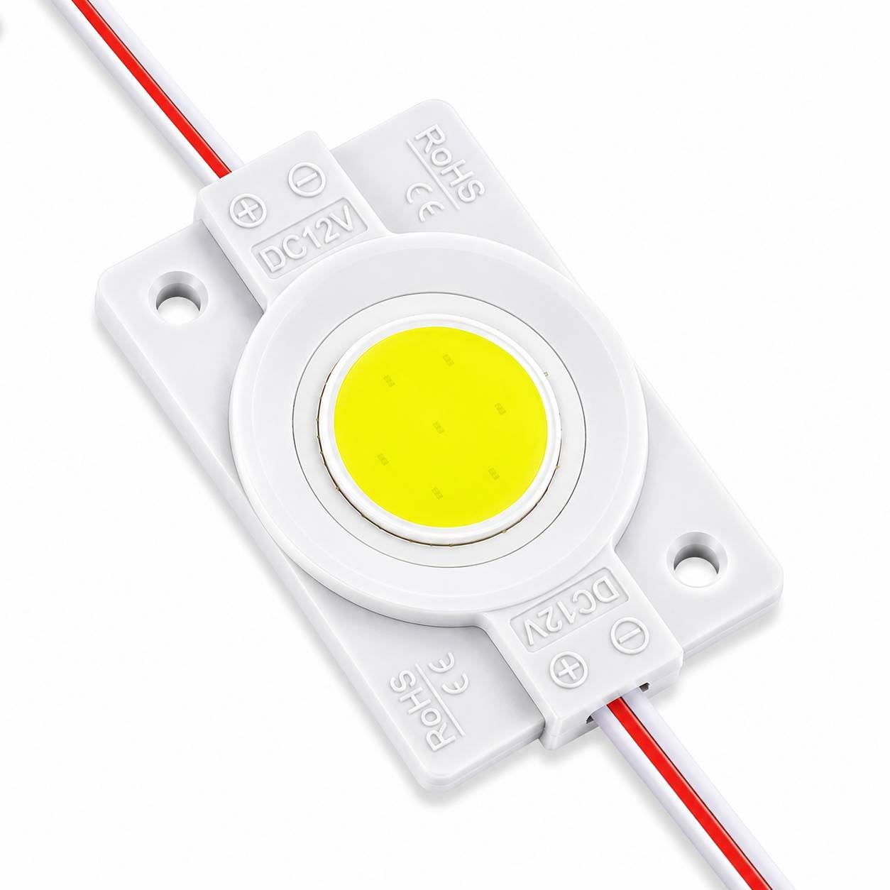 BulkyBaba 12V 5W White Coin LED Module - Waterproof High-Brightness COB Decorative Light