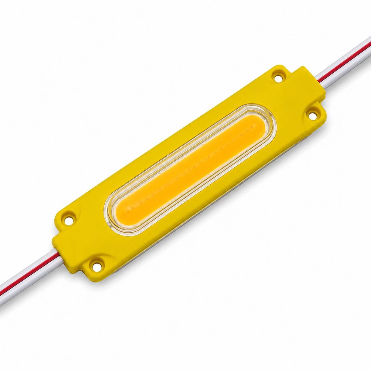 BulkyBaba 12V 5W Yellow Tube COB LED Module - Waterproof High-Brightness Strip Light