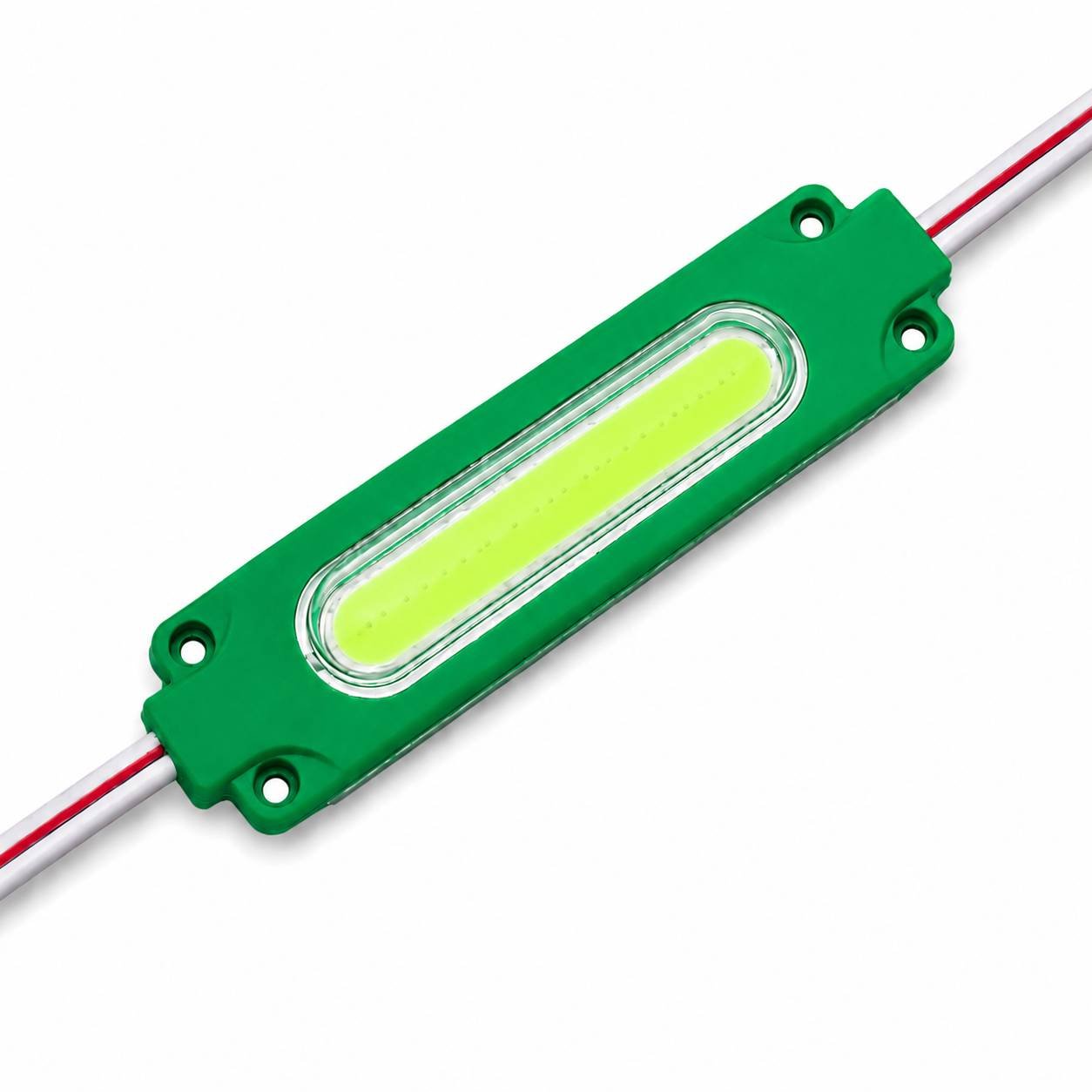 BulkyBaba 12V 5W Green Tube COB LED Module - Waterproof High-Brightness Strip Light