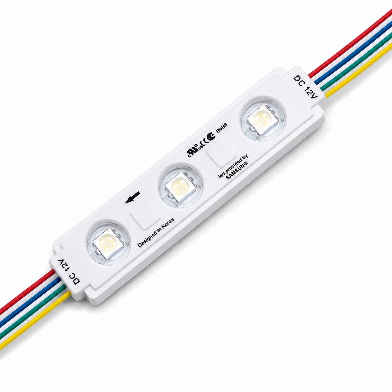 BulkyBaba 12V 3W Multicolor RGB LED Module (4-Wire) - Customizable Series Lighting