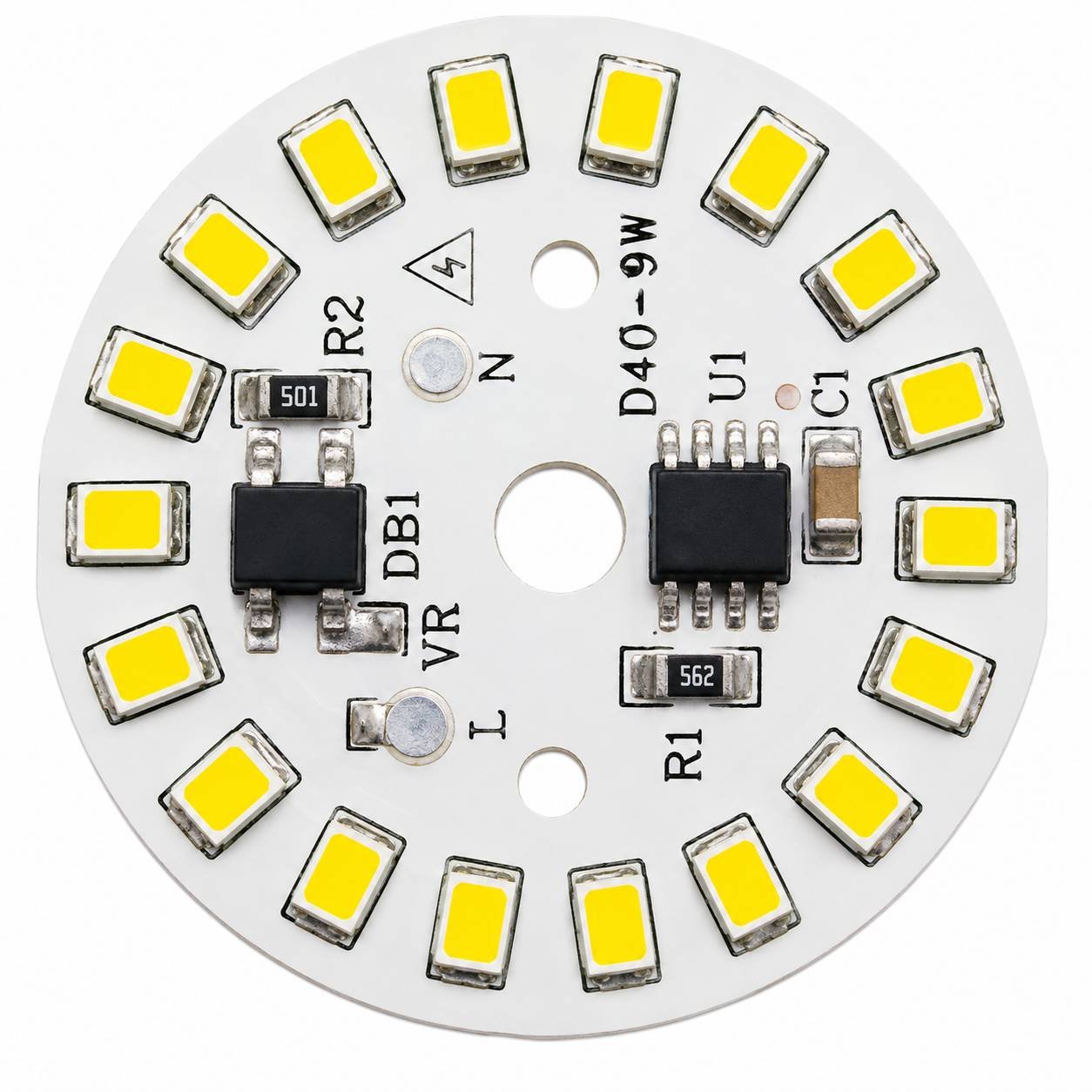 BulkyBaba 220V 9W White DOB LED MCPCB - Direct AC Driver-on-Board Raw Material