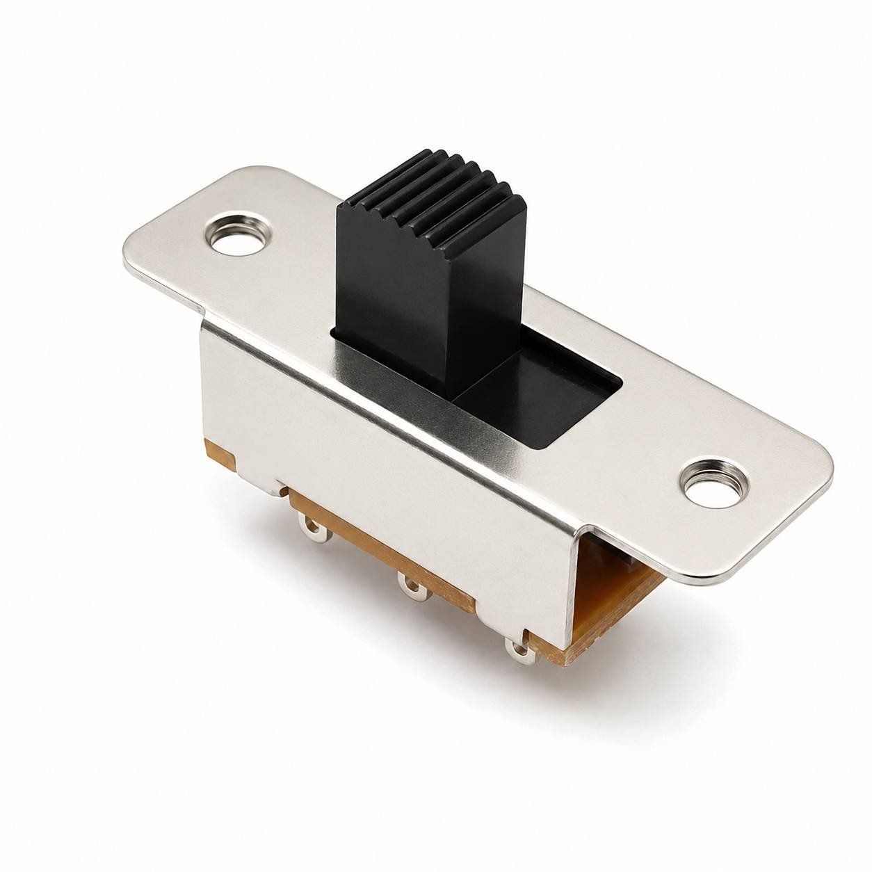 BulkyBaba 6-Pin DPDT Slide Switch (2-Position, ON-ON) with Panel Mount Bracket