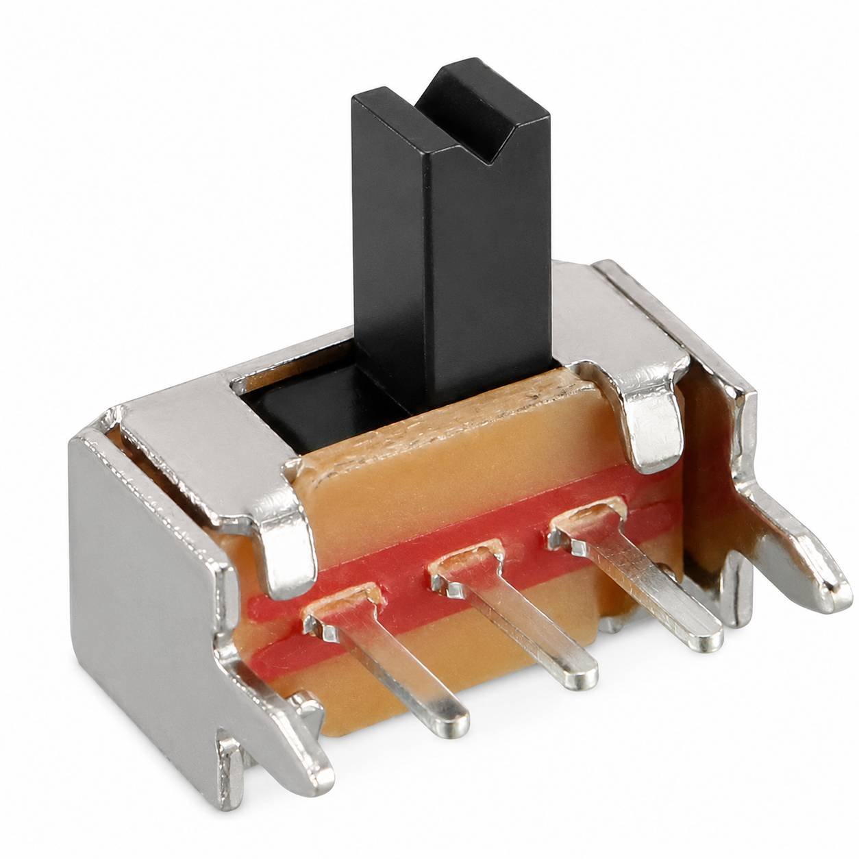BulkyBaba SK-12D07VG5 Horizontal 1P2T Slide Switch - 3-Pin SPDT (5mm Actuator Height)
