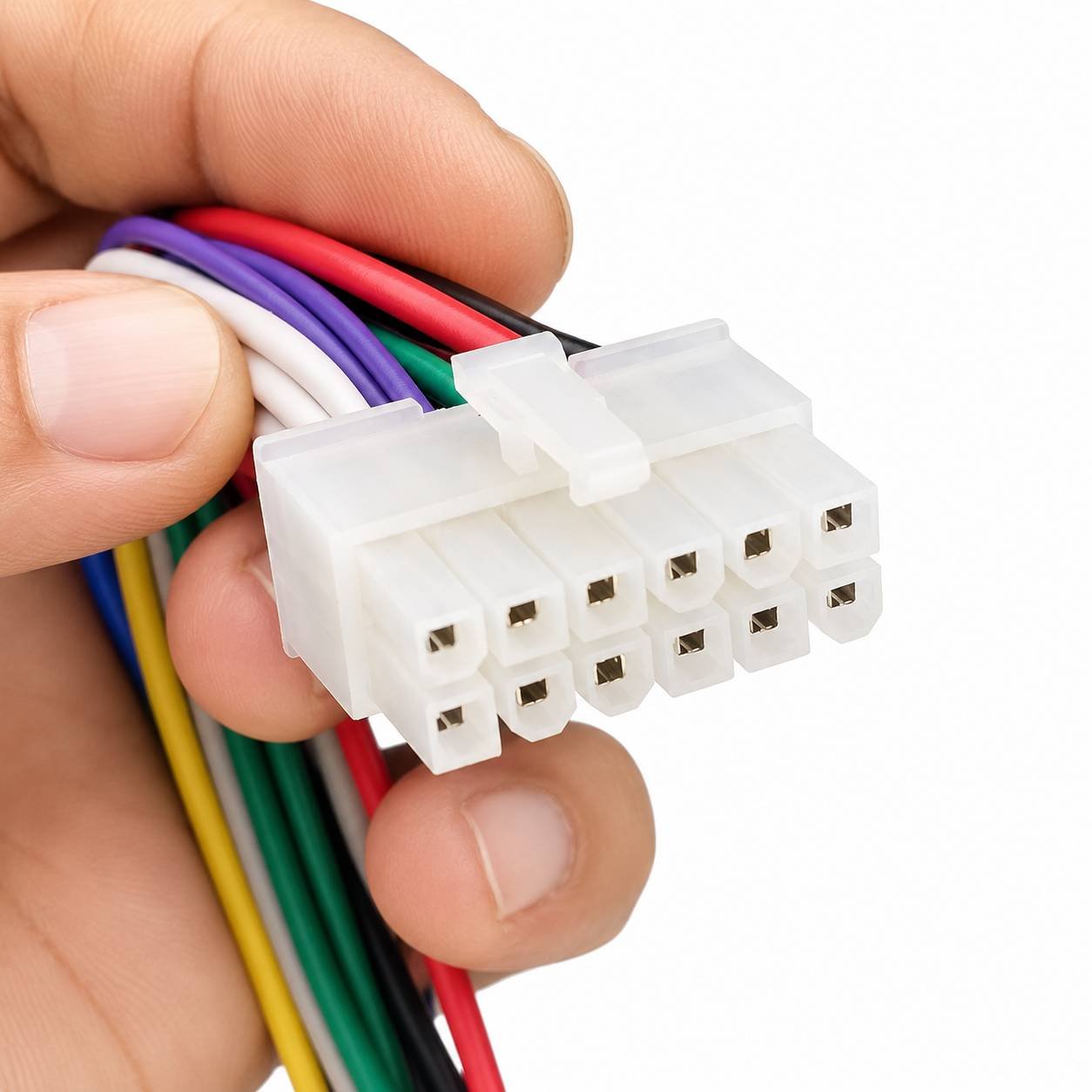 BulkyBaba 12-Pin Male Car DVD Radio Wire Harness Adapter Cable Connector