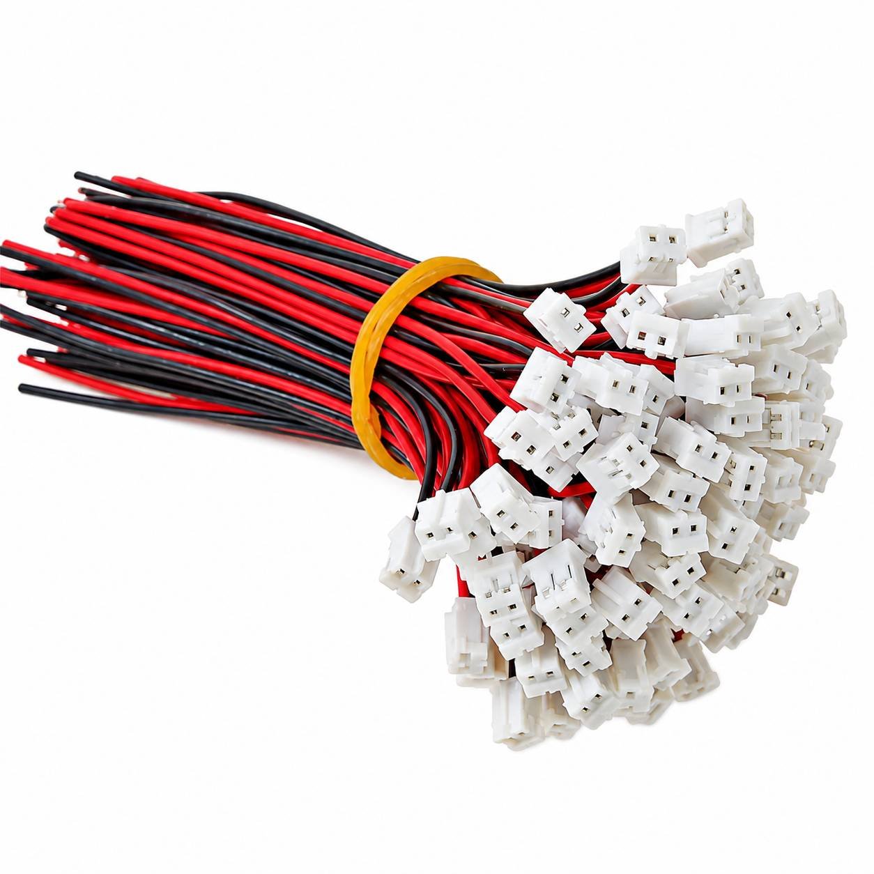 BulkyBaba 3-PCS 2-Pin JST Male/Female Connector Plug with Red & Black Pigtail Wire Cabl