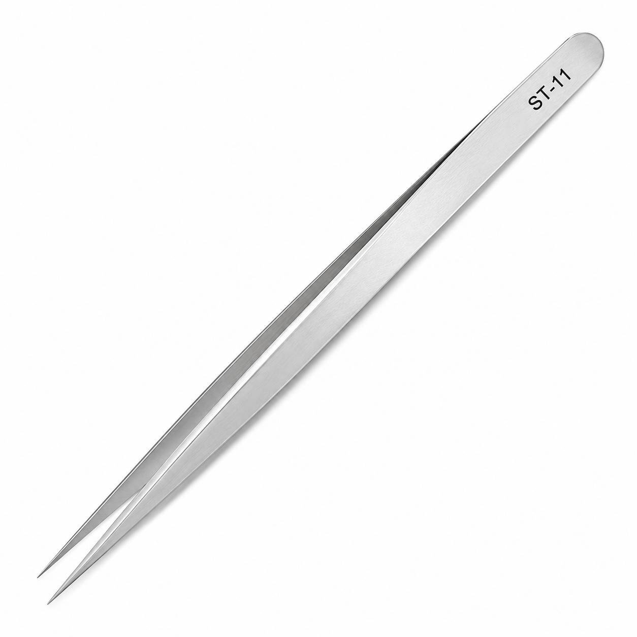 BulkyBaba ST-11 Precision Straight Ultra-Fine Point Tweezer for Micro-Soldering & SMD Repair