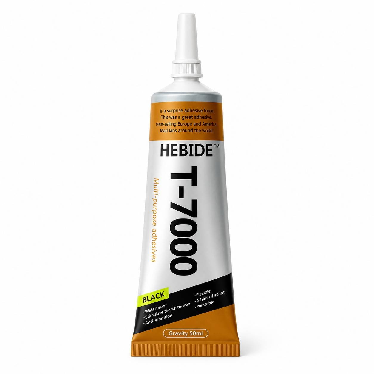 BulkyBaba HEBIDE T-7000 High-Strength Black Liquid Glue Adhesive for Mobile Screen & Electronics Repair