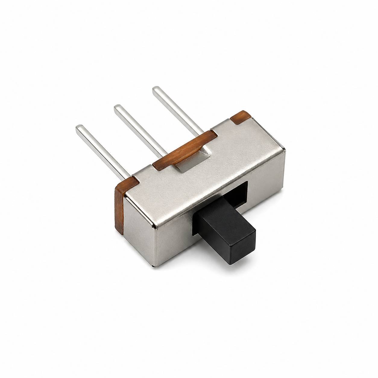 BulkyBaba Miniature Slide Switch SS-12D00 1P2T (SPDT) 3-Pin - 5 Pcs Set for DIY Electronics & PCB Mounting