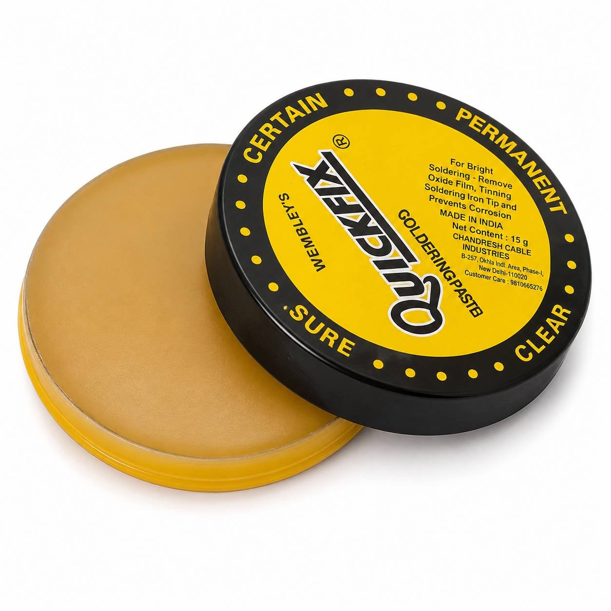 BulkyBaba Wembley's Quickfix Soldering Paste Flux (15 Gram) for Clear & Permanent Joints