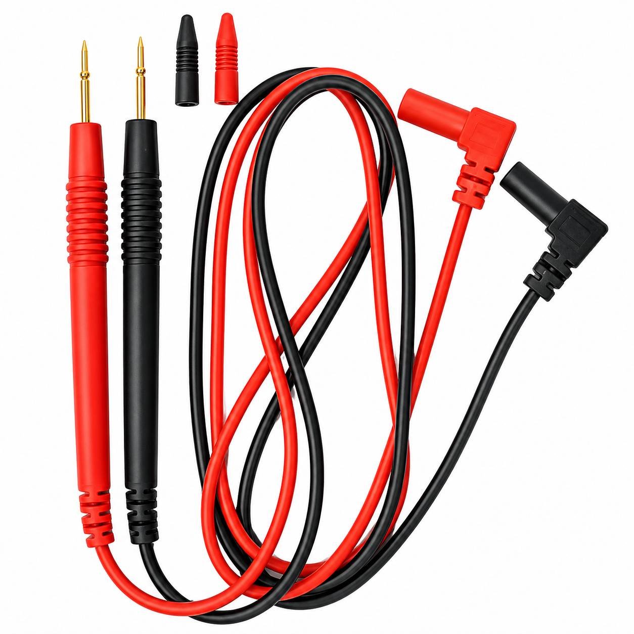 BulkyBaba Universal 10A / 1000V Digital Multimeter Test Probe Leads with Precision Needle Tips