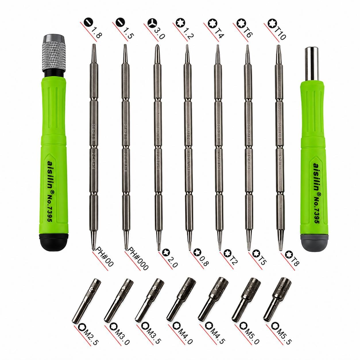 BulkyBaba 7395A 16-in-1 Multifunctional Precision Screwdriver Set with Storage Case for Mobile & Electronics Repair