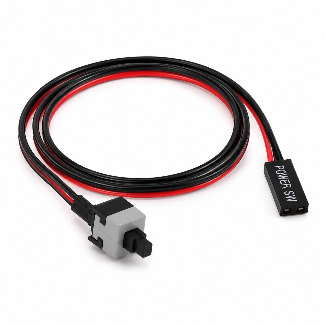 BulkyBaba Desktop PC Motherboard Power Switch Button Cable (2-Pin POWER SW) for Test Benches & Custom Builds