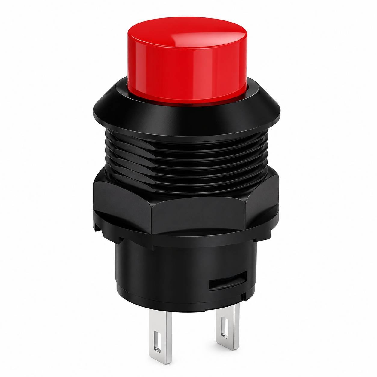 BulkyBaba DS-228 12mm Round ### Push Button Switch – 2-Pin Panel Mount for DIY Electronics & Prototyping (Pack of 5 Pcs)