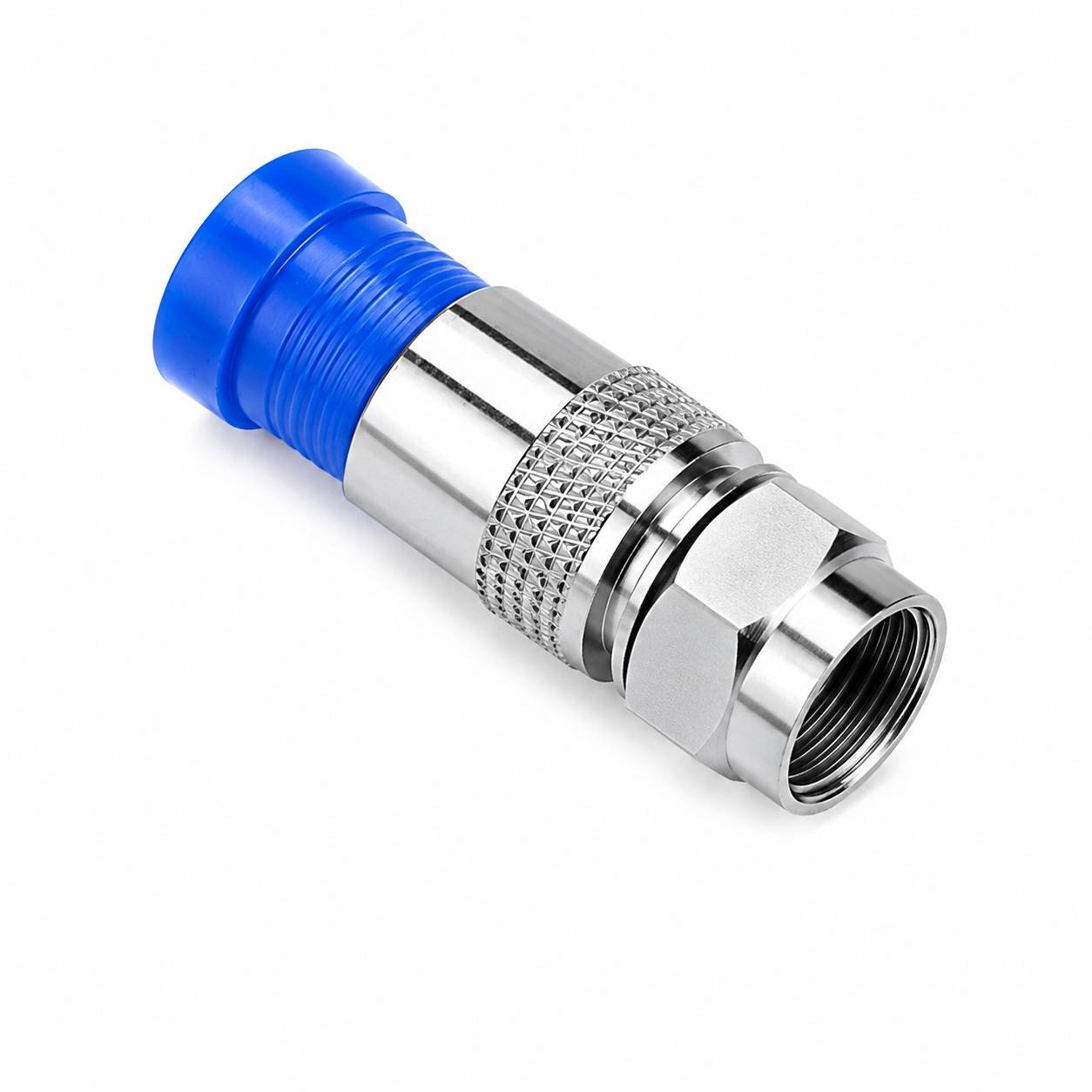 20 Pcs RG6 F-Type Compression Connectors | Weatherproof Coaxial Cable Adapter Pack for DTH, CCTV & Dish TV