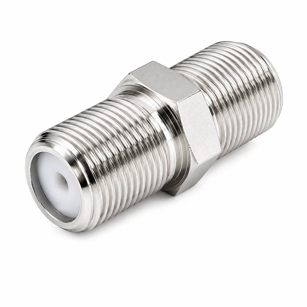 Premium F-Type Female to Female Coaxial Connector | RG6 Cable Joiner & Extender for DTH, Dish TV & CCTV