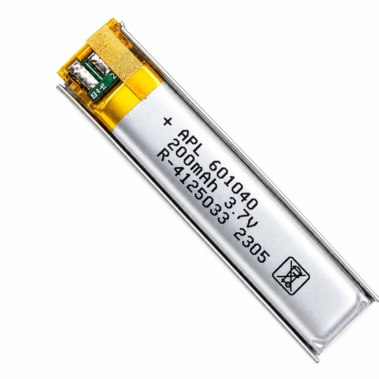 501040 3.7V 200mAh Rechargeable Lithium Polymer (Li-Po) Battery for Bluetooth Neckbands, Wireless Headsets & Smartwatches | Replacement Cell with Protection Board