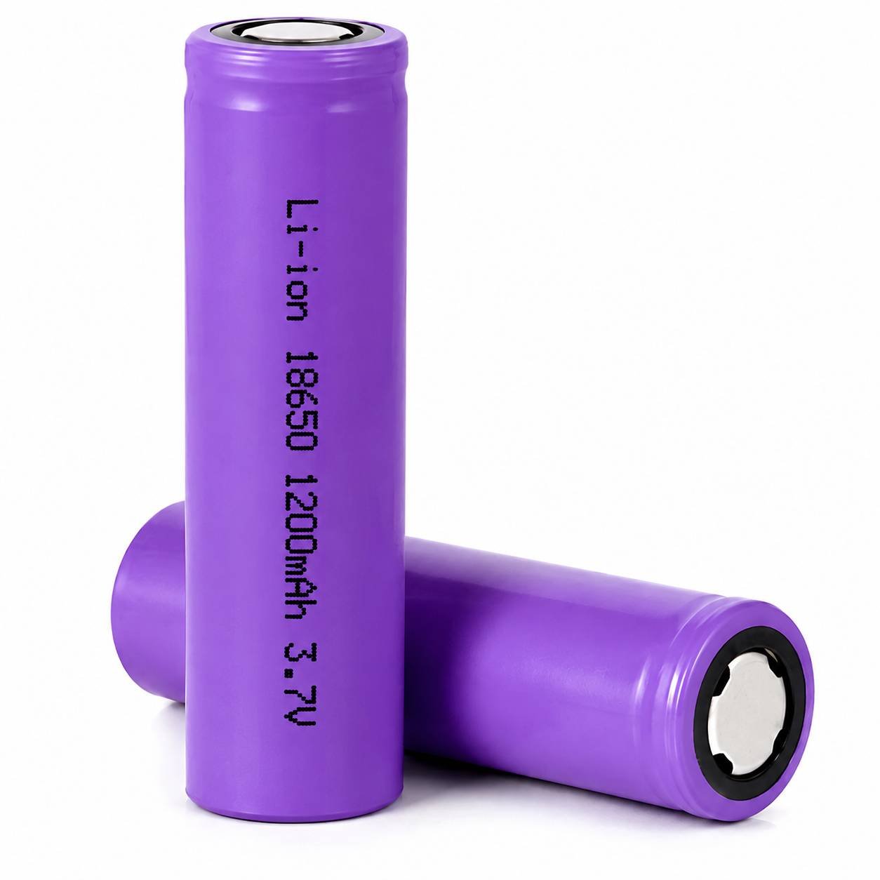 Original 18650 3.7V 1200mAh Rechargeable Li-ion Battery | Flat Top Cell for DIY, Toys & Flashlights | Bulkybaba
